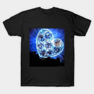 cuore luminoso a led T-Shirt